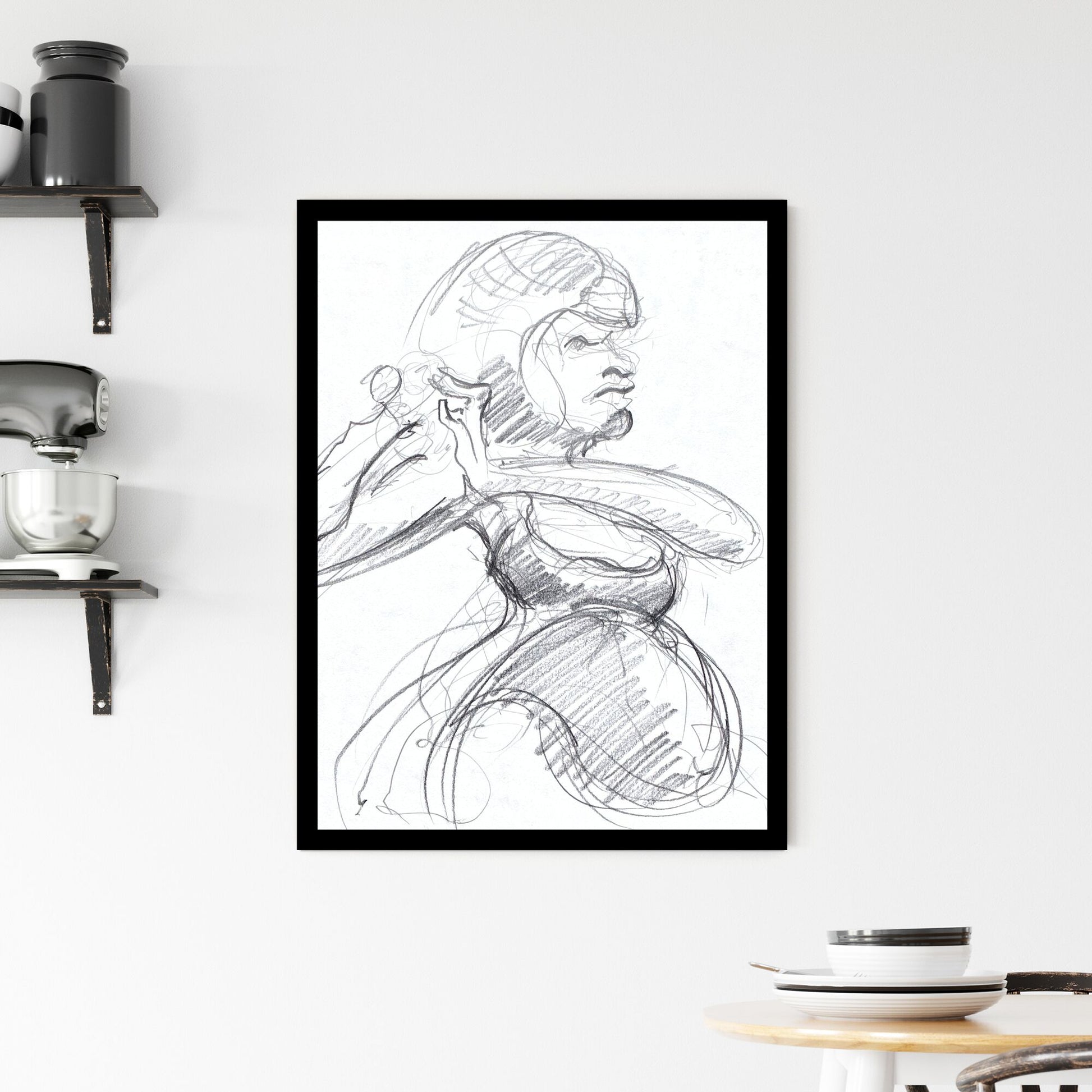 Grace in Motion: A Celebration of Form and Expression Framed Print