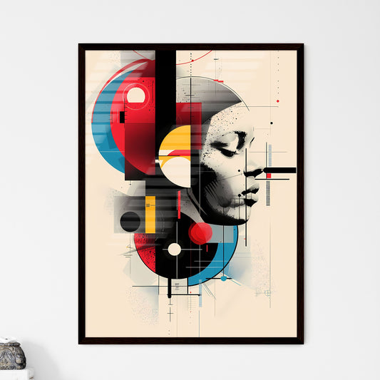 Vibrant Bauhaus-Inspired Artwork - Framed Art Print