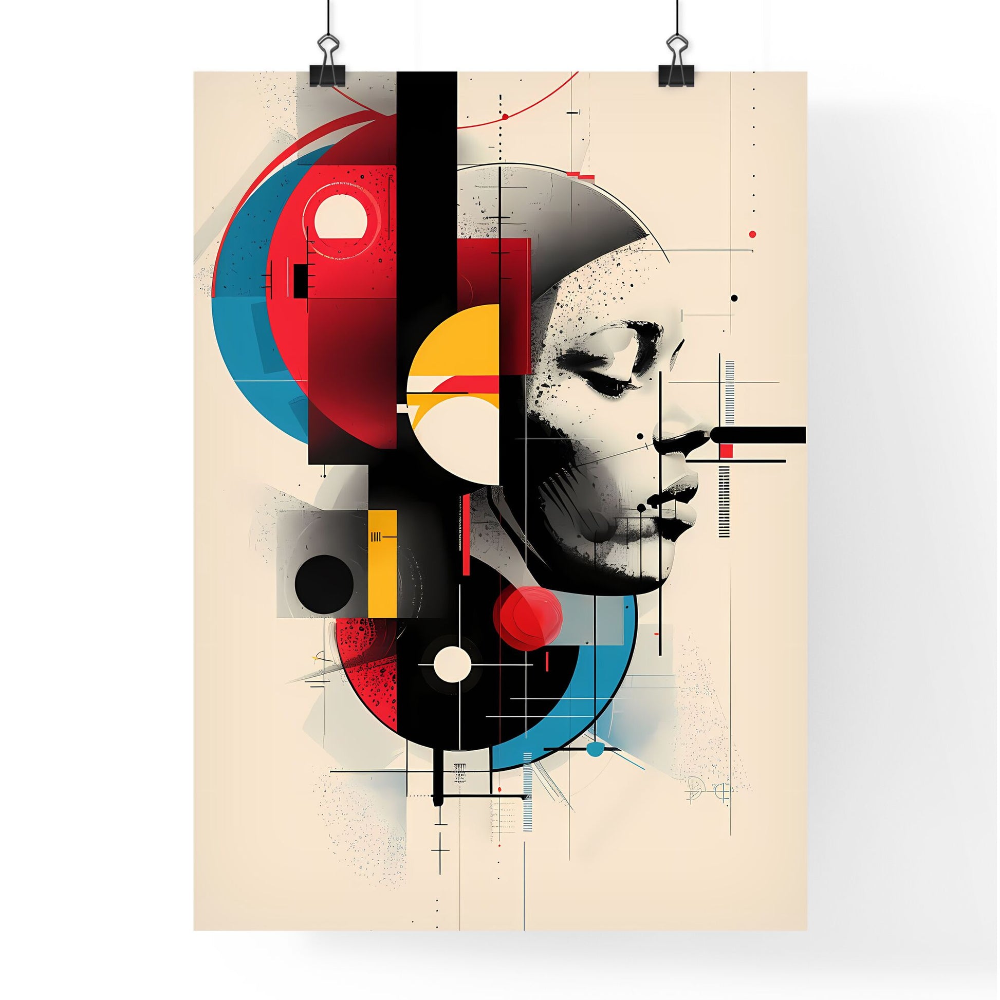 Vibrant Bauhaus-Inspired Artwork: Bold, Expressive Painting Celebrating the Influential Artistic Style - Get Your Copy Today! Default Title