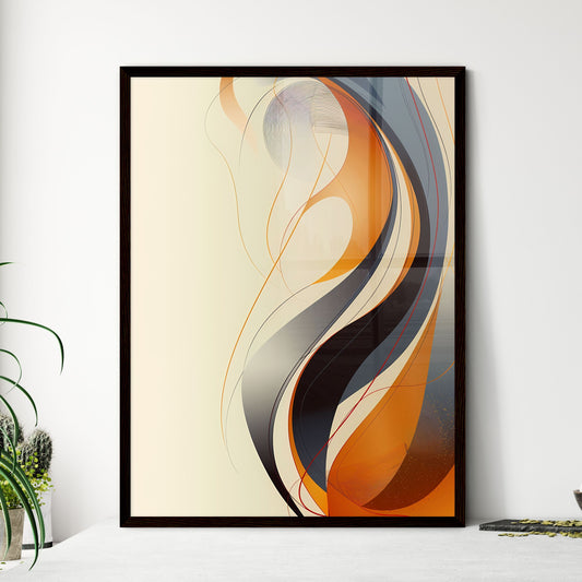 Colorful Flowing Swirls - Framed Art Print