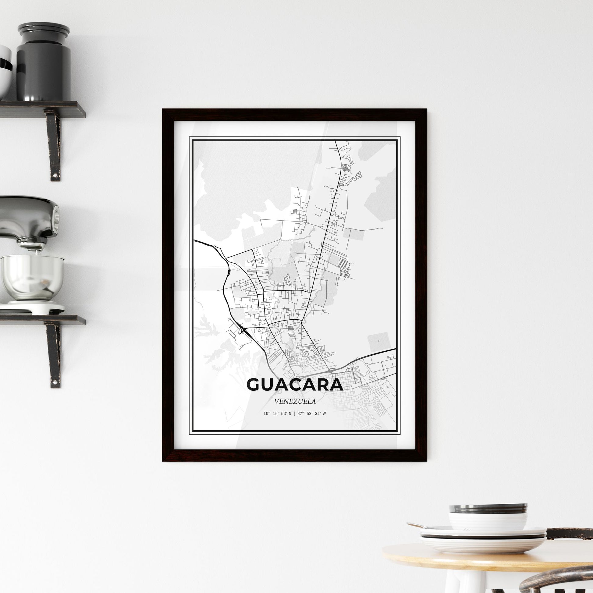 Guacara Venezuela - Minimal City Map