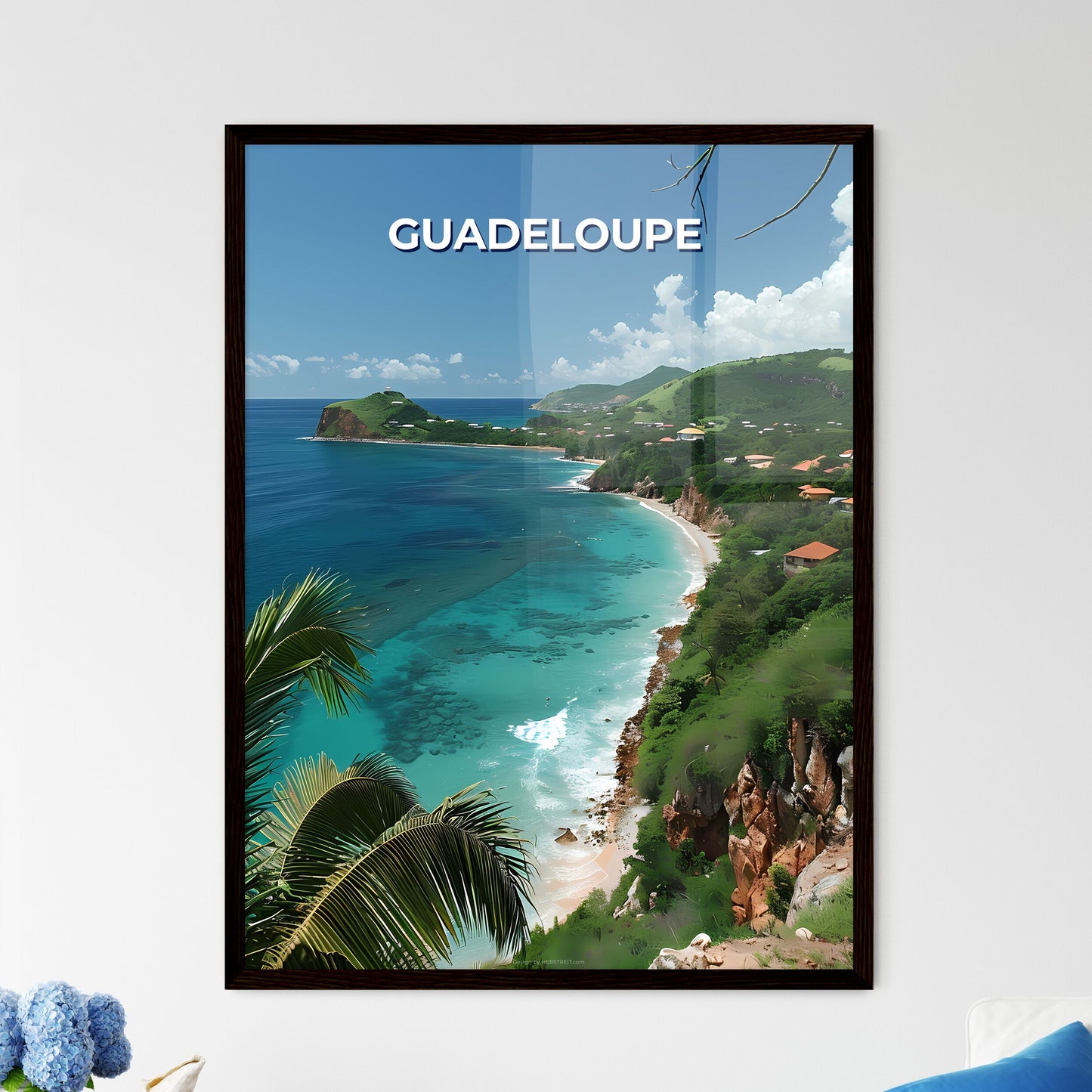 Caribbean Beach Painting - Framed Art Print