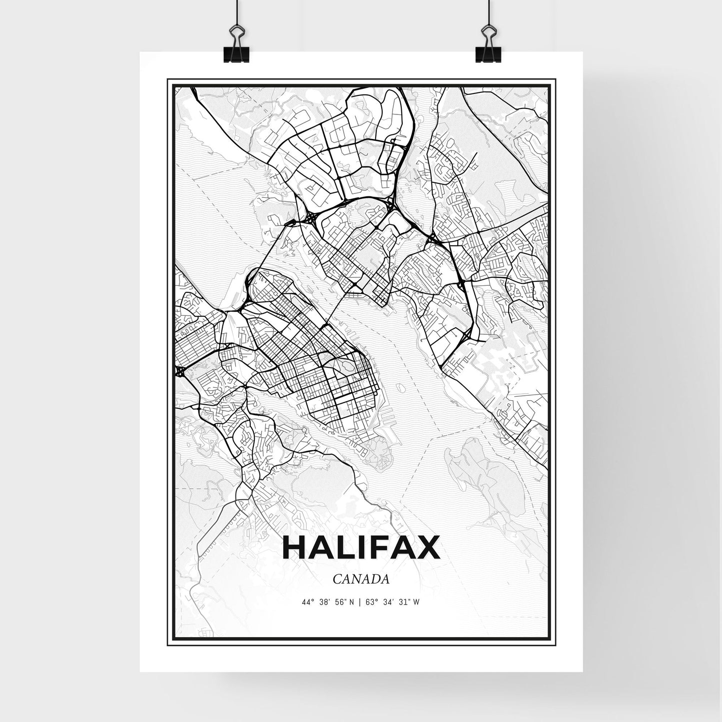 Halifax Canada - Premium City Map Poster