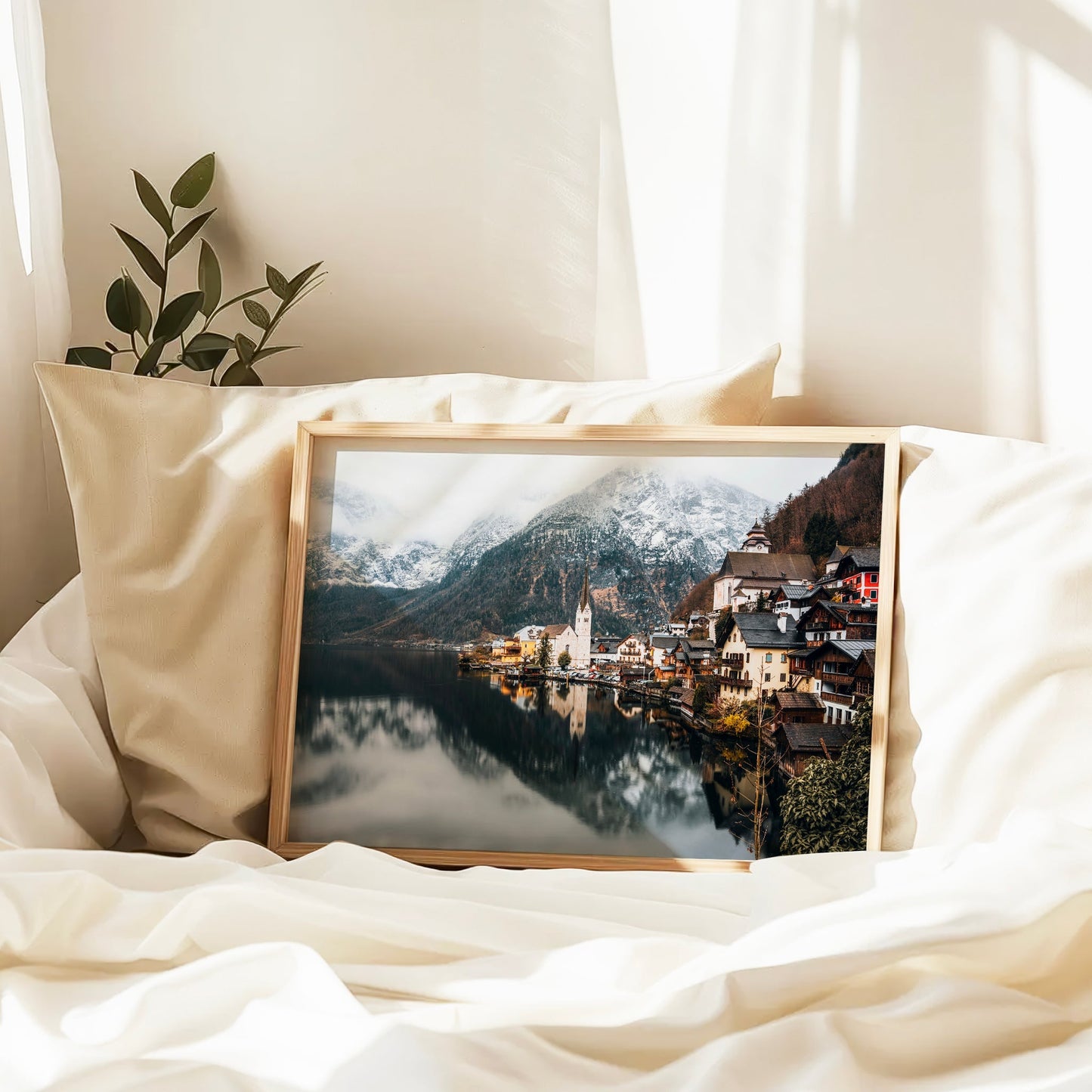 Hallstatt Wall Art Print – Austrian Alps Landscape Photography