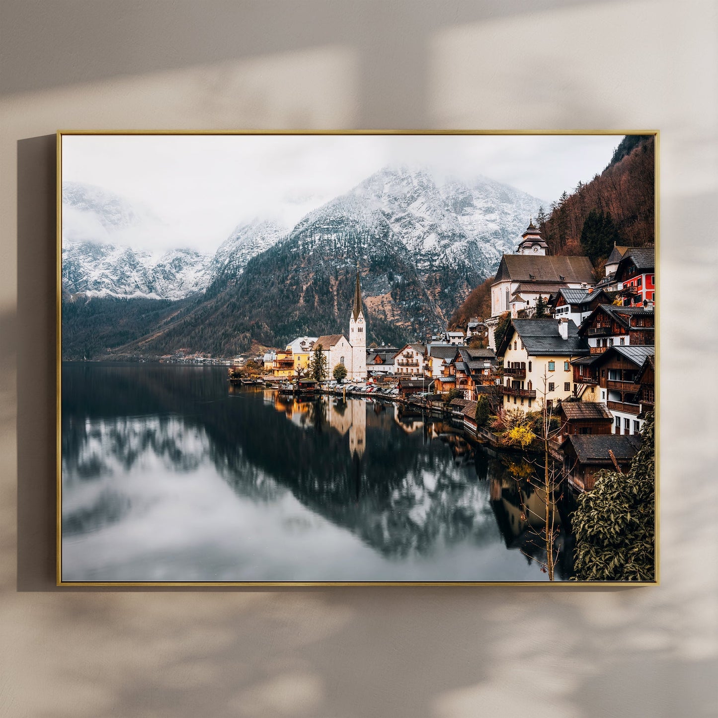 Hallstatt Wall Art Print – Austrian Alps Landscape Photography