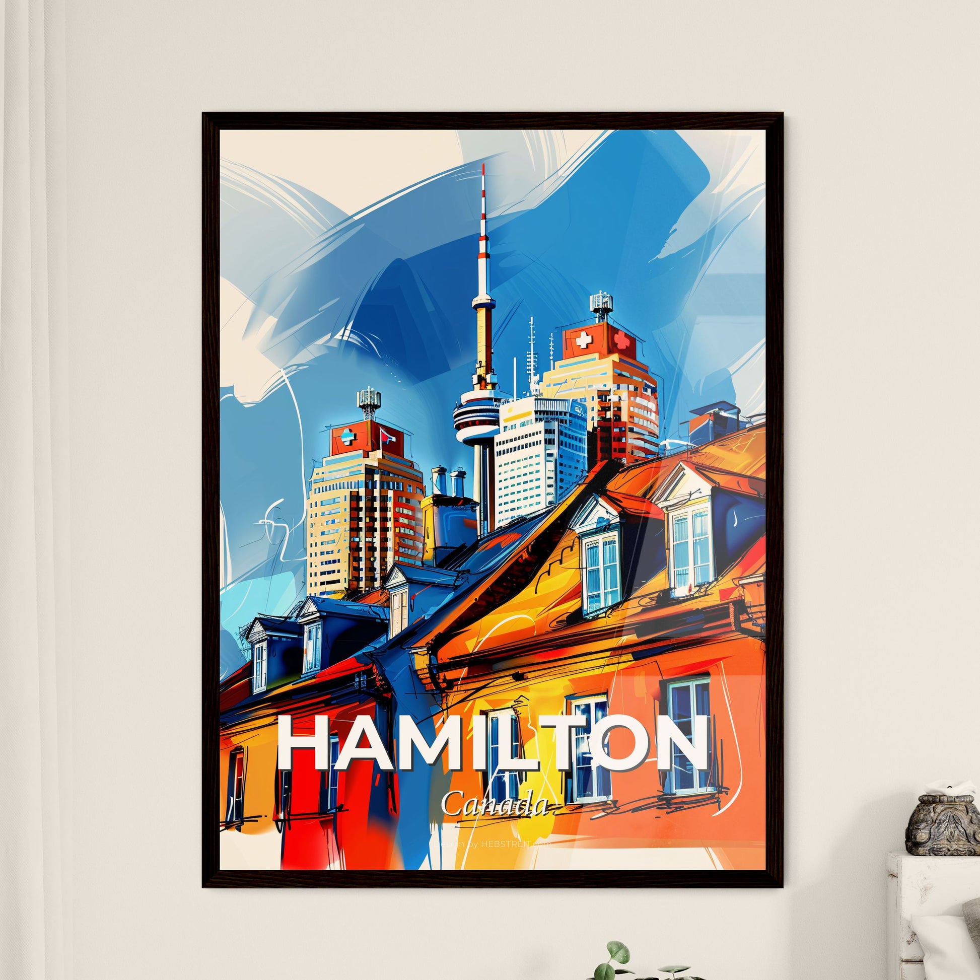 Vibrant Hamilton, Canada - A Building With A Tower In The Background