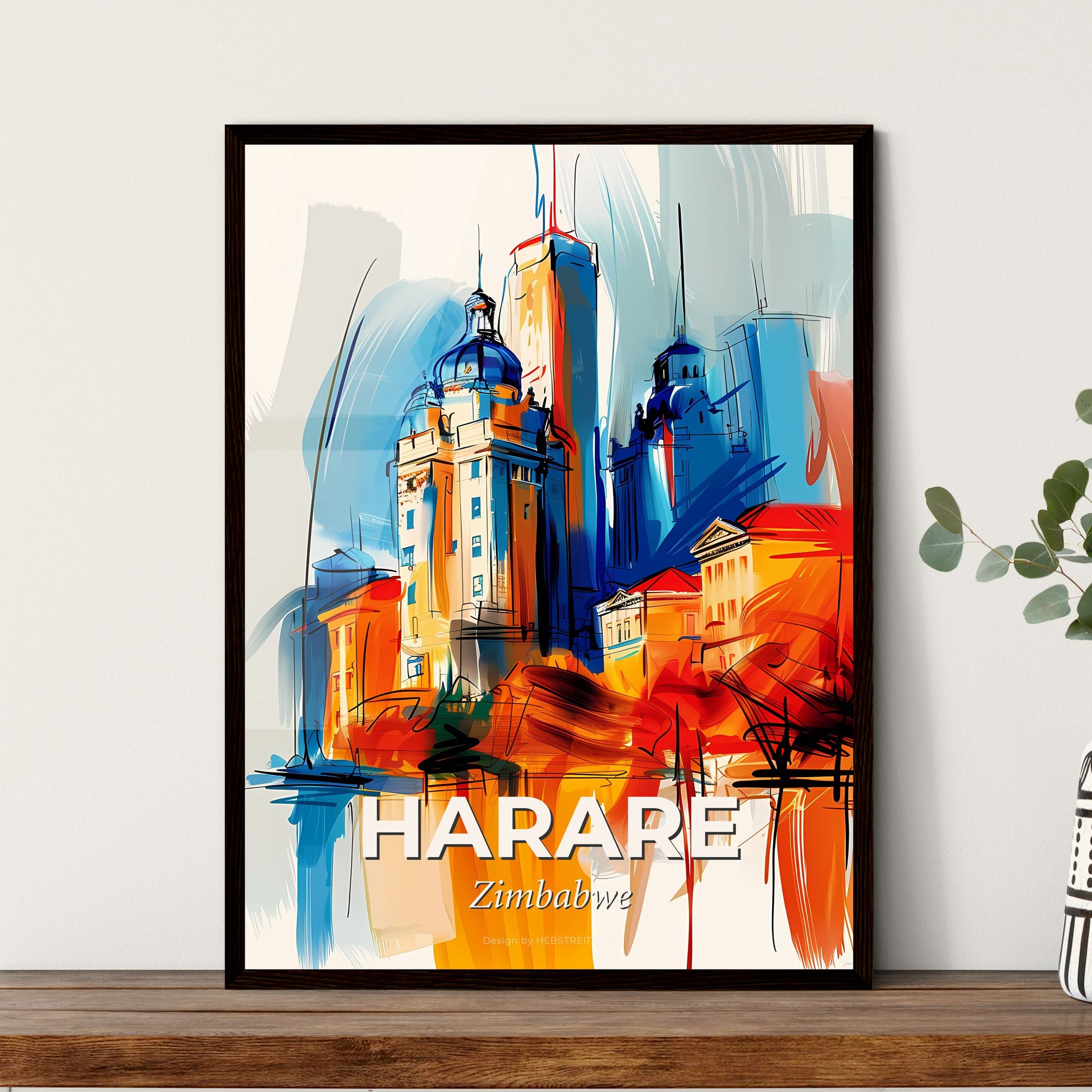 Vibrant Harare, Zimbabwe - A Painting Of A City