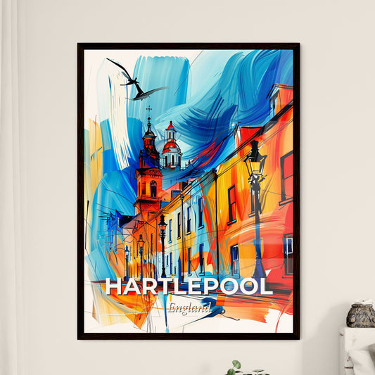 Vibrant Hartlepool, England - A Painting Of A Building