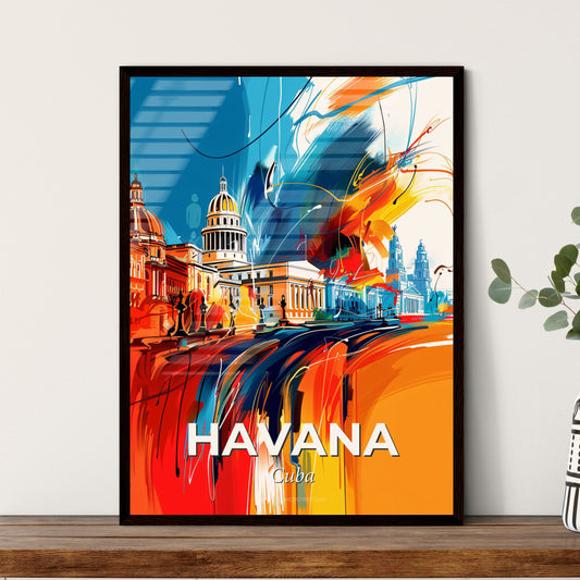 Vibrant Havana, Cuba - A Painting Of A City