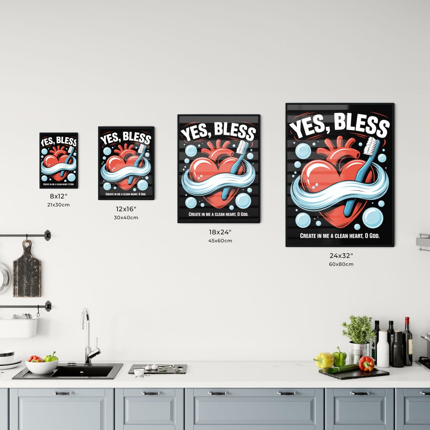 Heart and Hygiene: A Creative Expression of Cleanliness and Spiritual Renewal with Vibrant Artwork. Chart