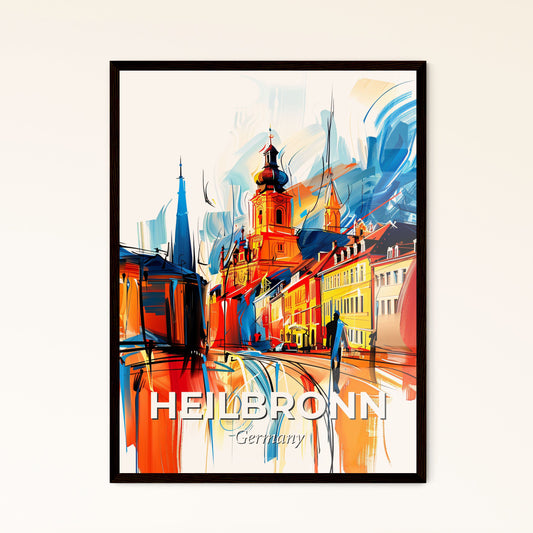 Vibrant Heilbronn, Germany - A Painting Of A City