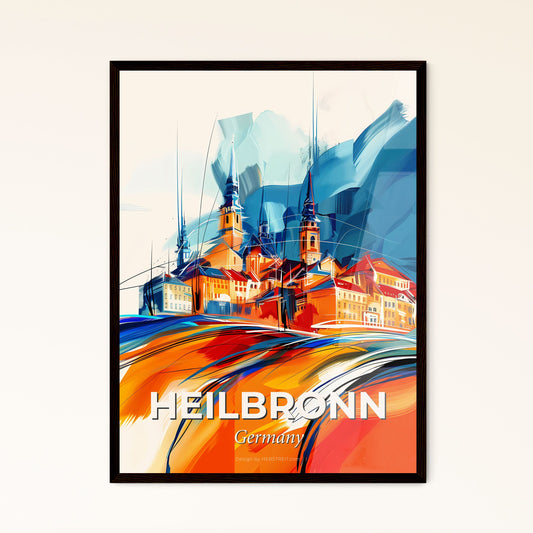 Vibrant Heilbronn, Germany - A Painting Of A City