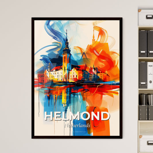 Vibrant Helmond, Netherlands - A Painting Of A Building