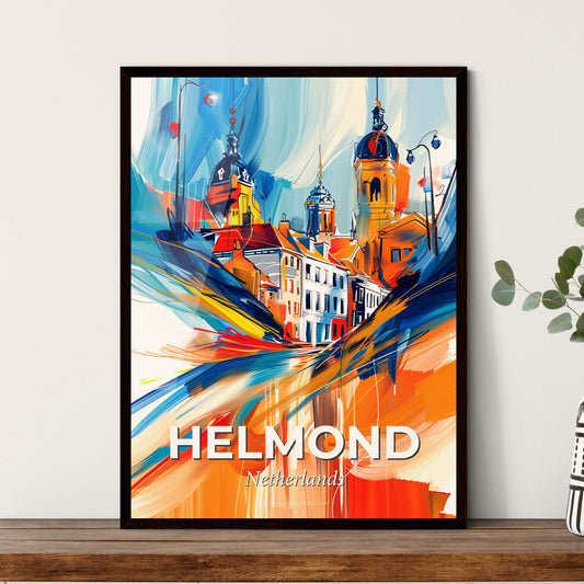 Vibrant Helmond, Netherlands - A Painting Of A City