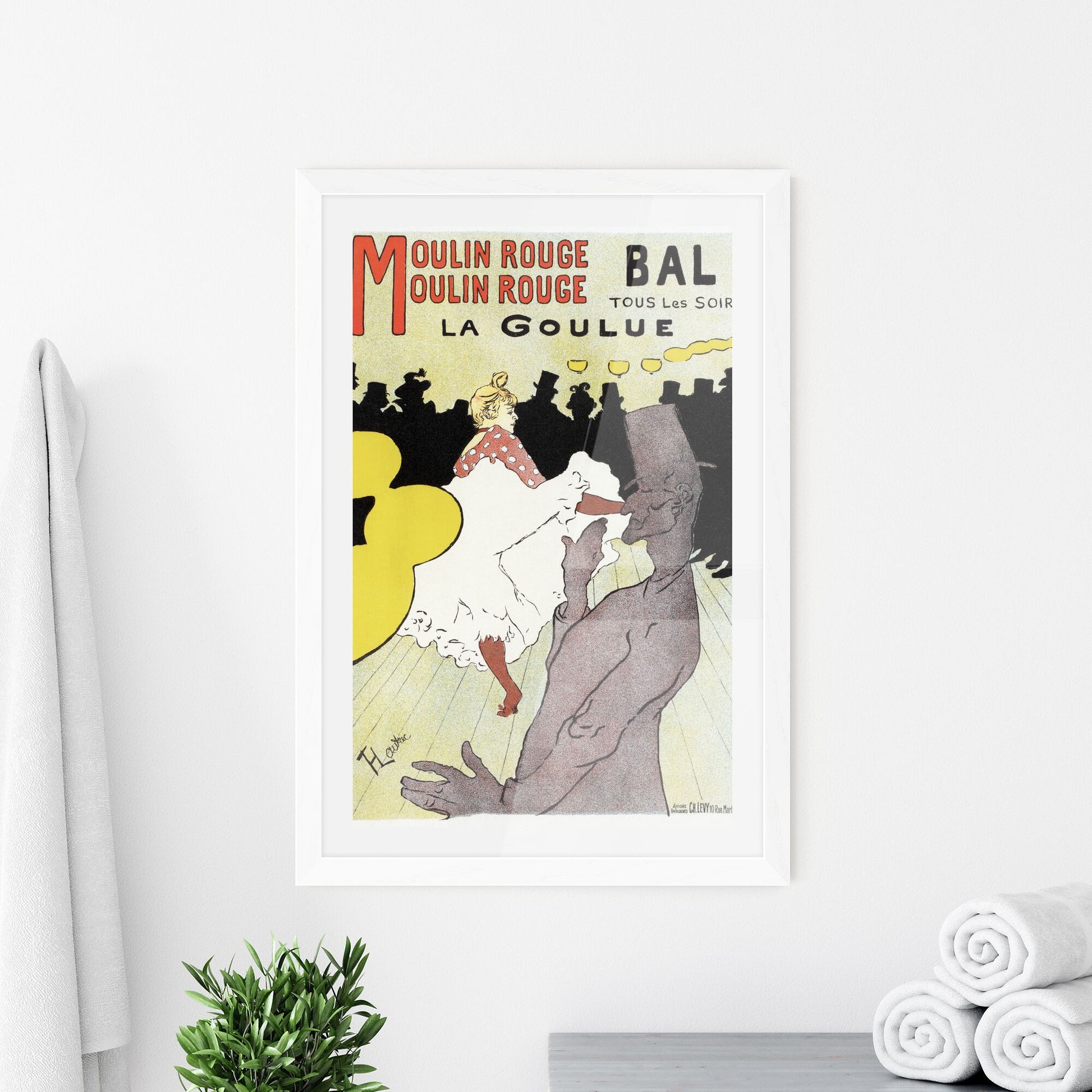Framed Print of Henri de Toulouse-Lautrec – Moulin Rouge: La Goulue