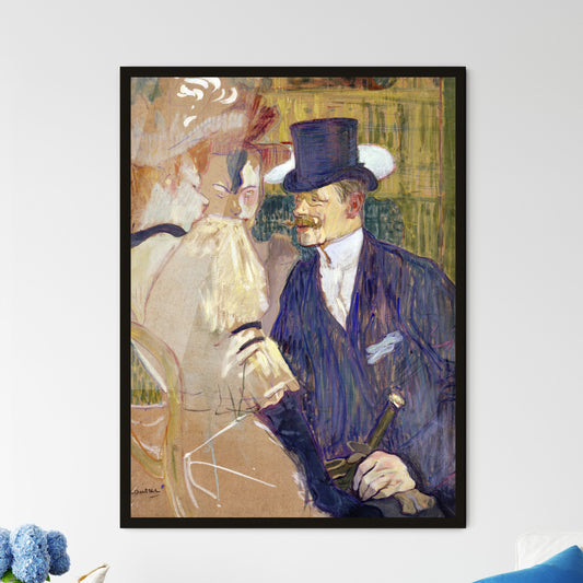 Henri de Toulouse-Lautrec – The Englishman at the Moulin Rouge Framed Art Print