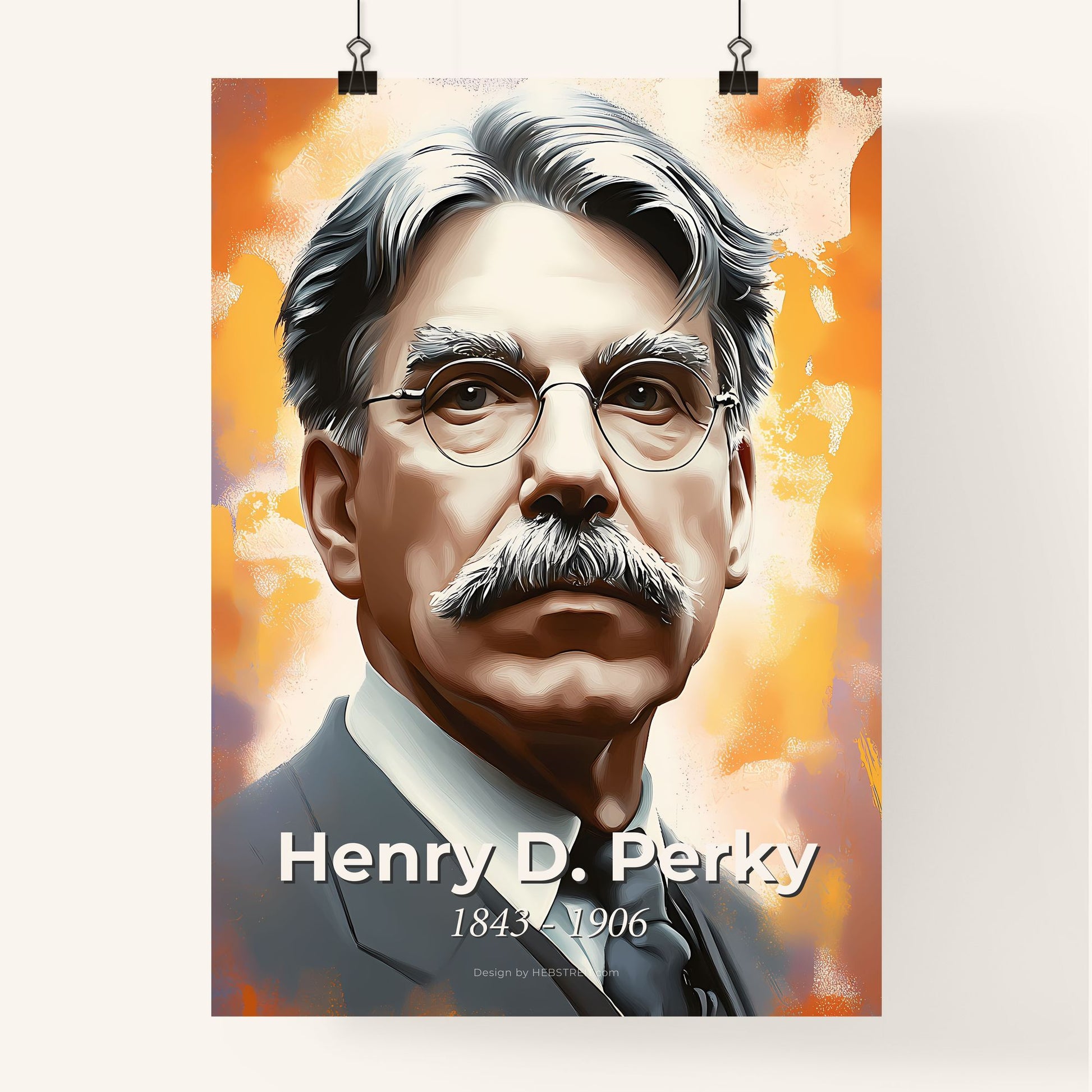 Portrait of Henry D. Perky Poster