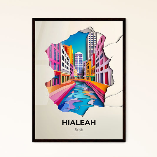 Vivid Hialeah, Florida - a city street with a river running through it