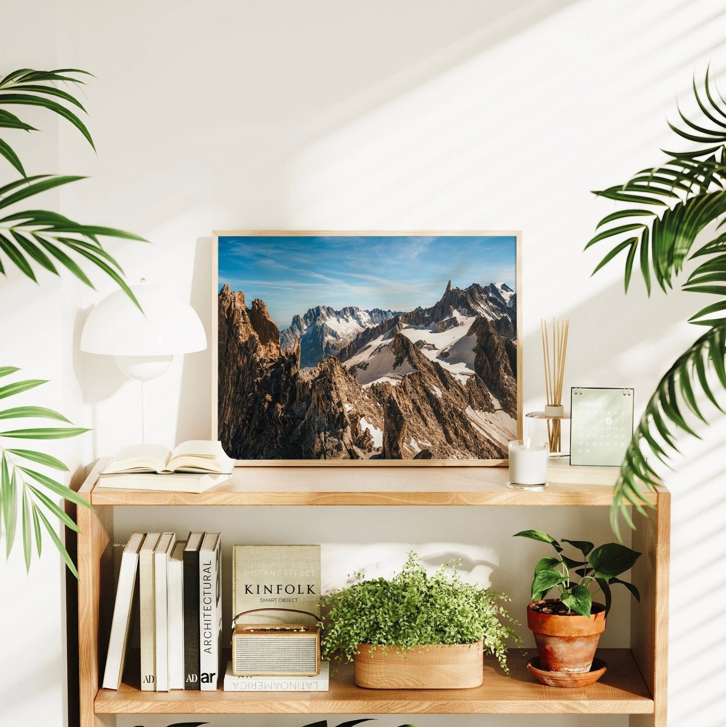 Aiguille d'Entrèves Alpine Wall Art – Chamonix Mountain Landscape Print