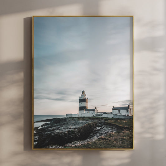 Hook Head Lighthouse Wall Art Print – Ireland’s Coastline at Sunset