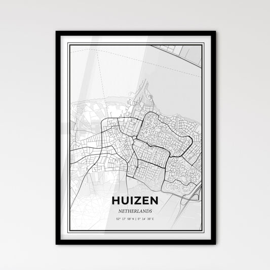  Huizen Netherlands - Scandinavian Style City Map for Modern Home Decor