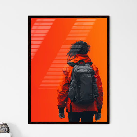 College Student Back to School Backpack Mini - Framed Art Print