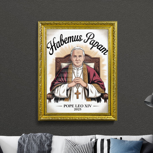 Illustration of Pope Leo XIV, 2025: Celebrating the Announcement of the Papacy - Habemus Papam.