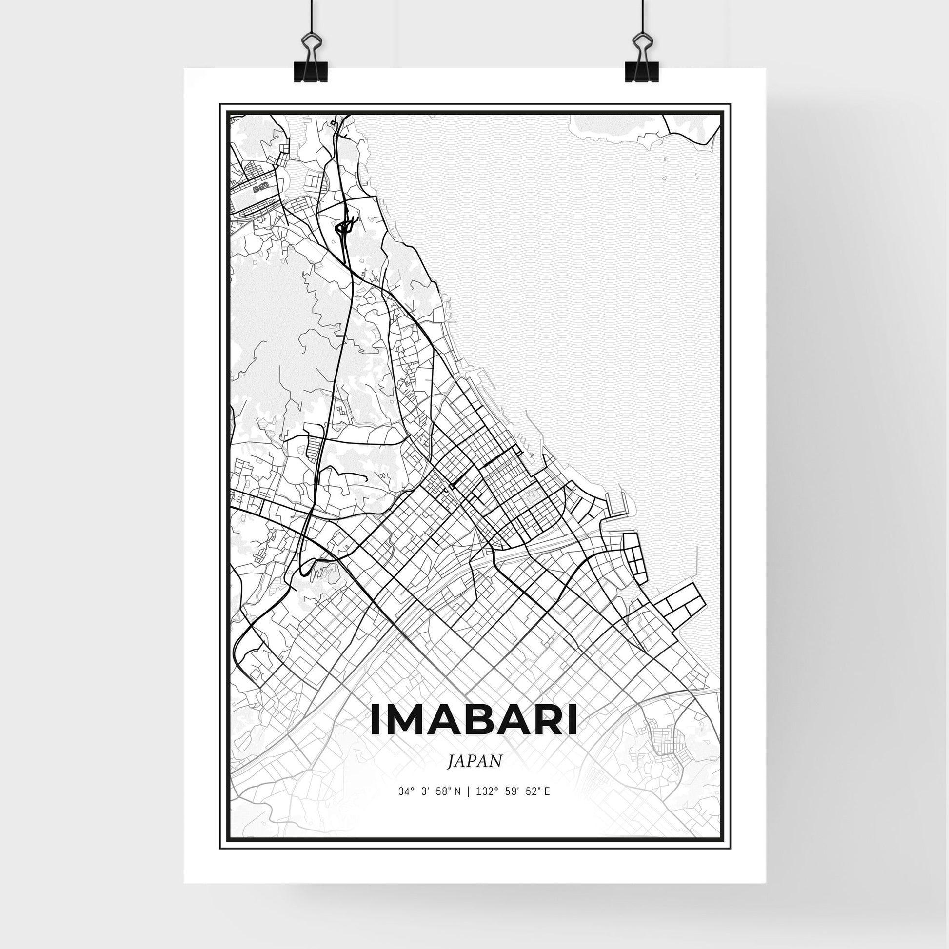 Imabari Japan - Premium City Map Poster