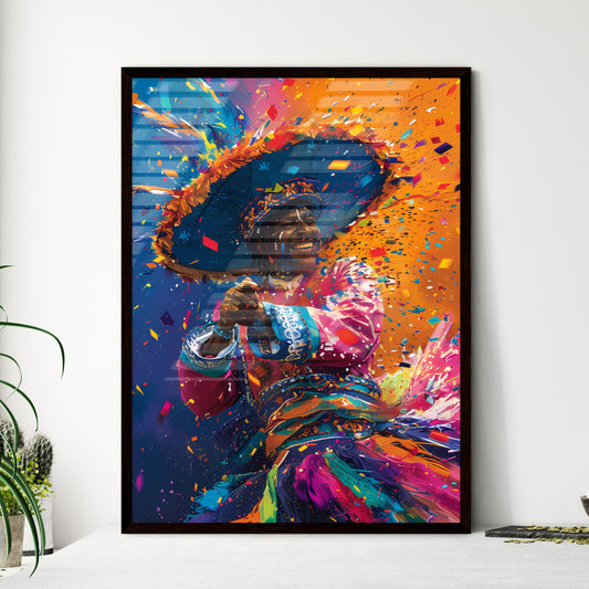 Vivid Carnival Kaleidoscope - Framed Art Print