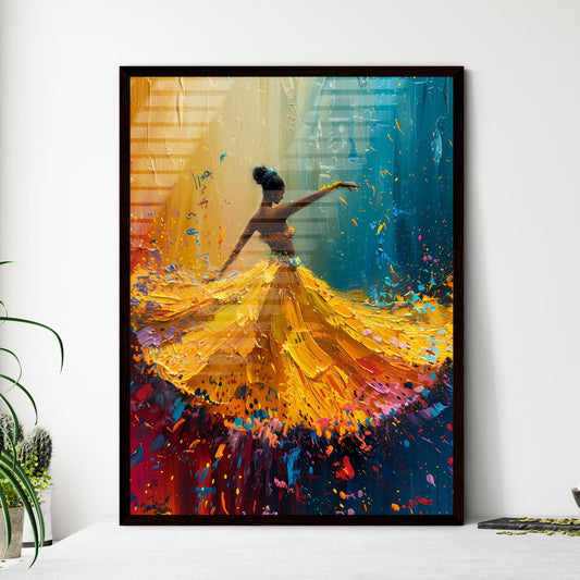 Immerse yourself in the vibrant embrace of a - Framed Art Print