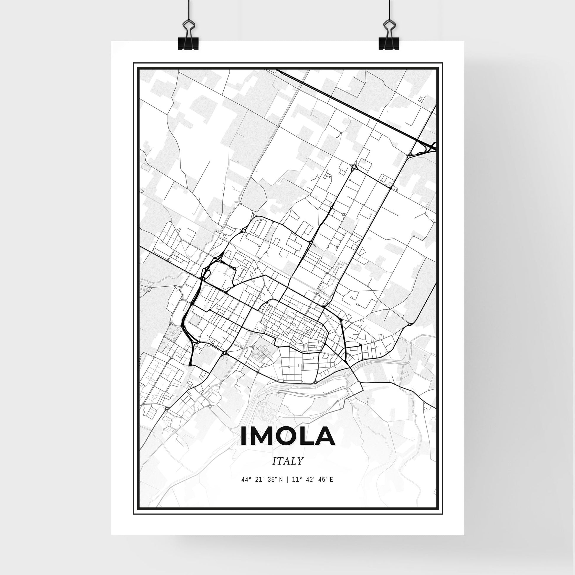 Imola Italy - Premium City Map Poster