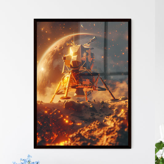 Impressionist Lunar Liftoff:  Wall Art
