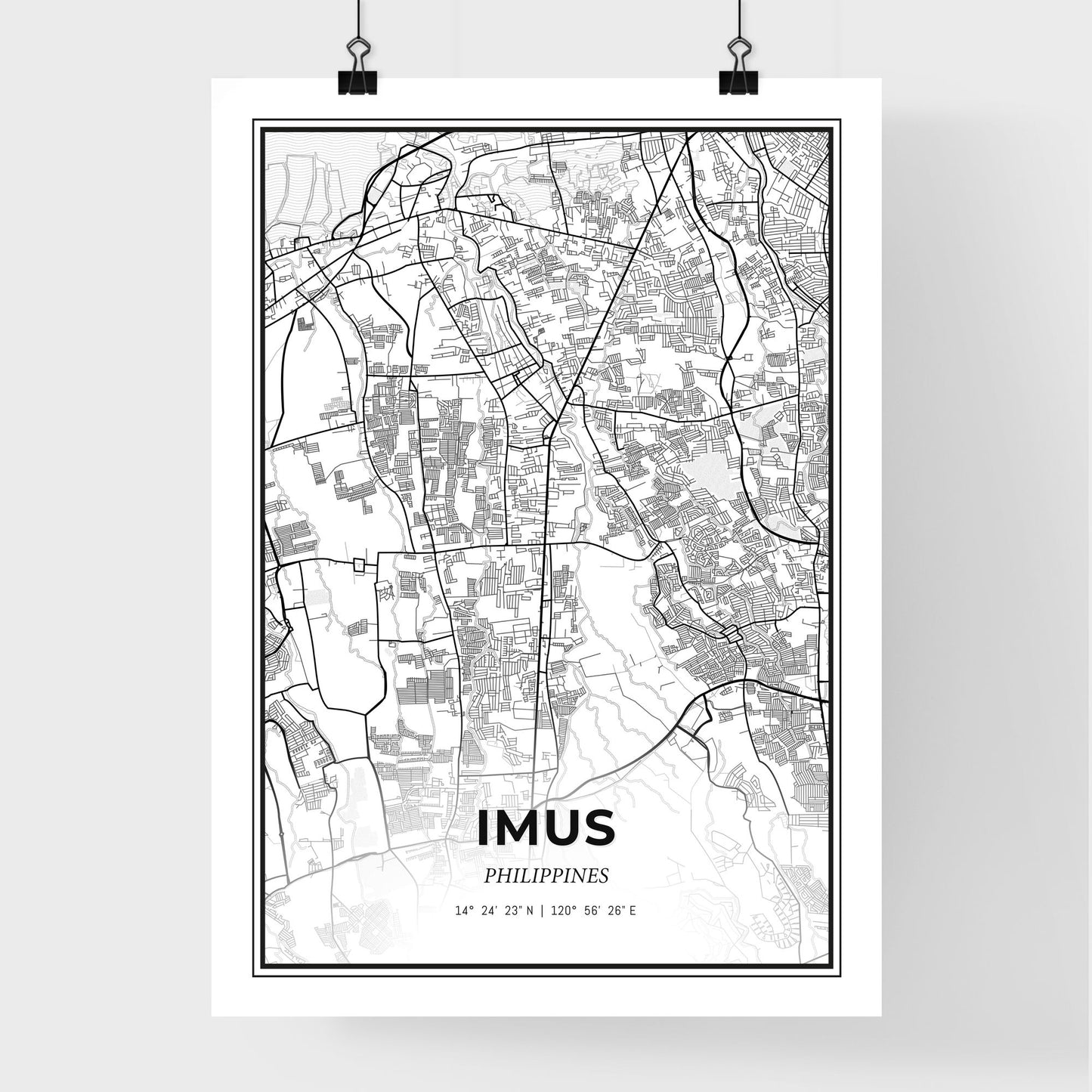 Imus Philippines - Premium City Map Poster