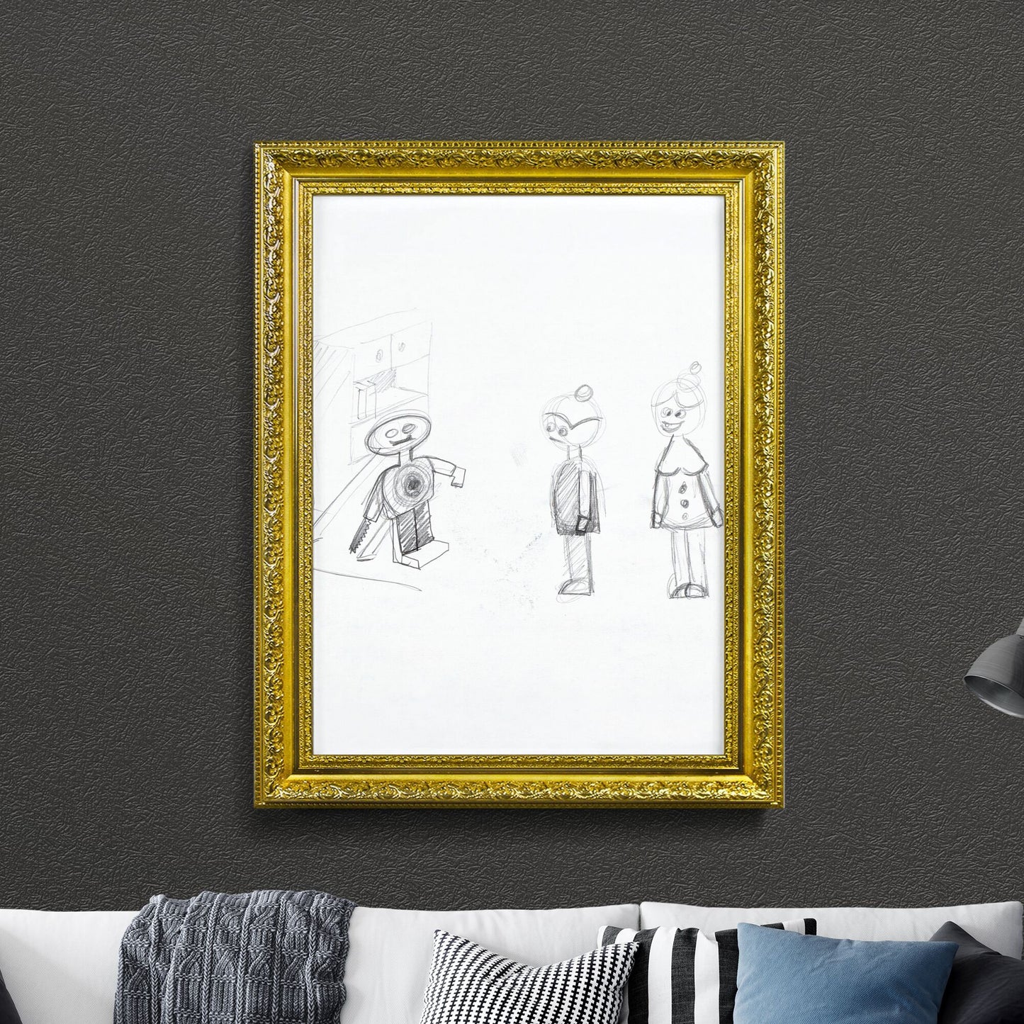 Interplay of Innocence and Mechanical Dreams in a Sketchy Realm