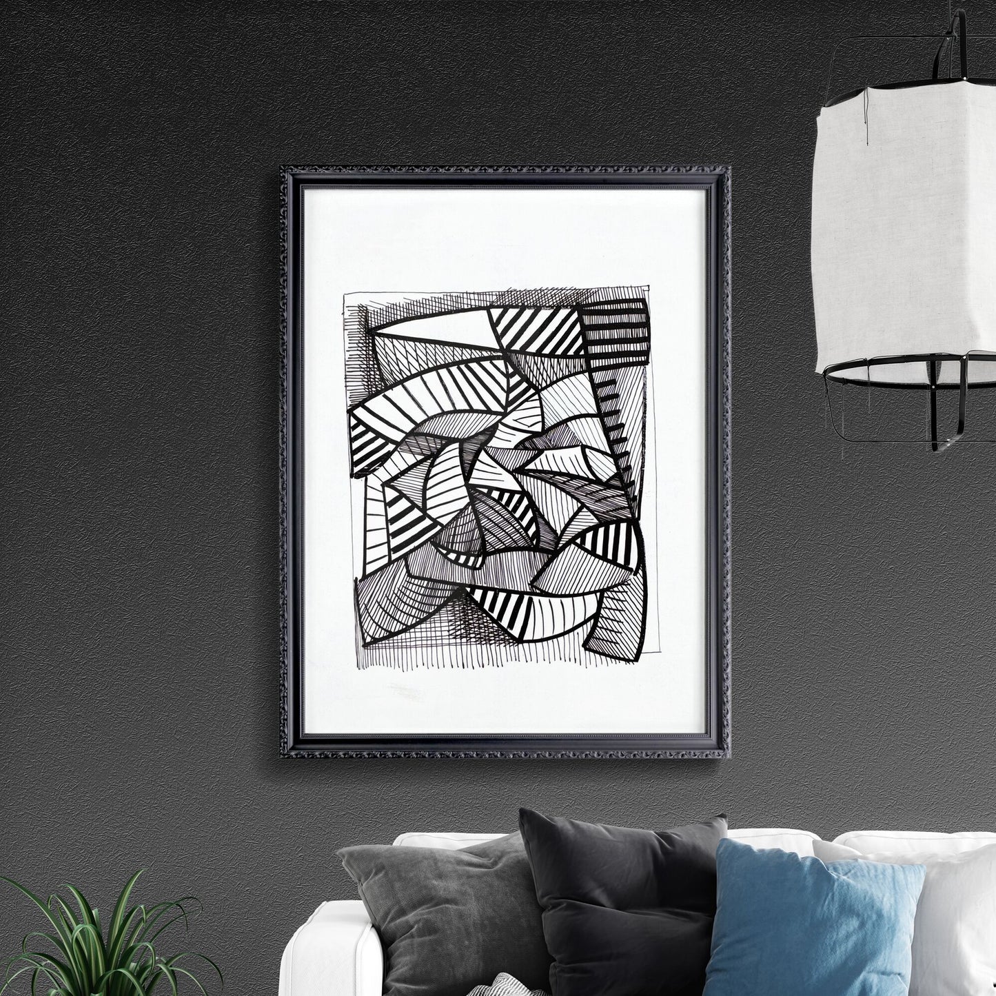 Interwoven Energy: A Dance of Lines and Shadows