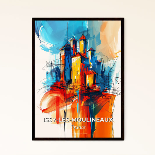 Vibrant Issy-Les-Moulineaux, France - A Painting Of A City