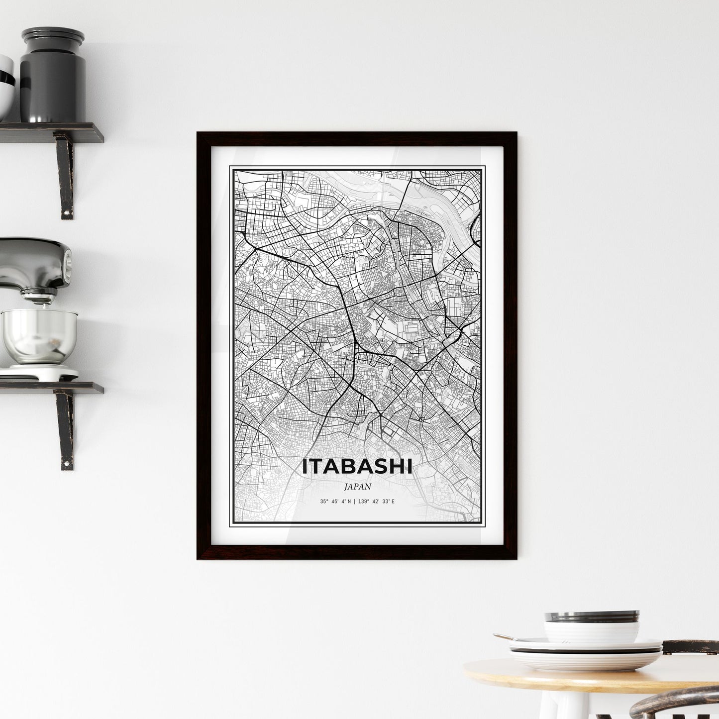 Itabashi Japan - Minimal City Map