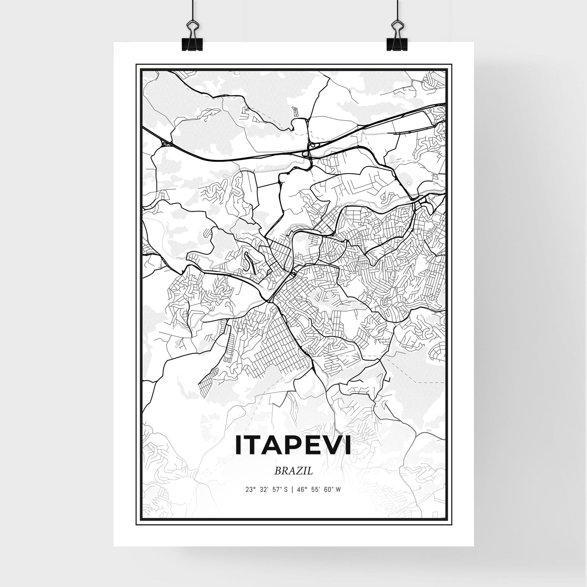 Itapevi Brazil - Premium City Map Poster