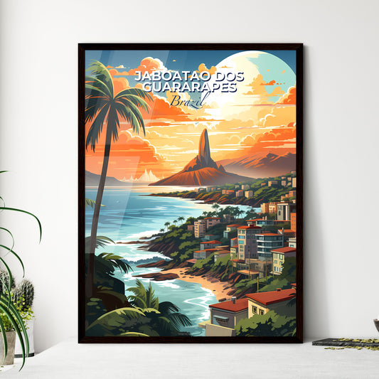 Palm-Studded Jaboatao dos Guararapes Brazil Artwork Skyline with Buildings Default Title