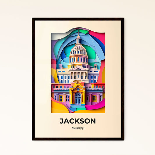 Vivid Jackson, Mississippi - a large building with a dome on top of it