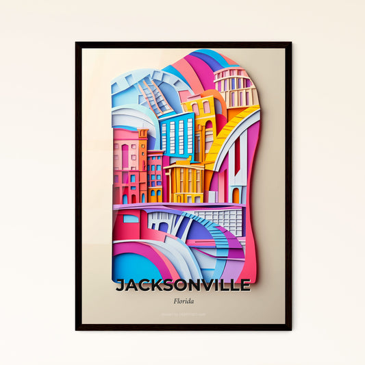 Vivid Jacksonville, Florida - a colorful city with a bridge and a building