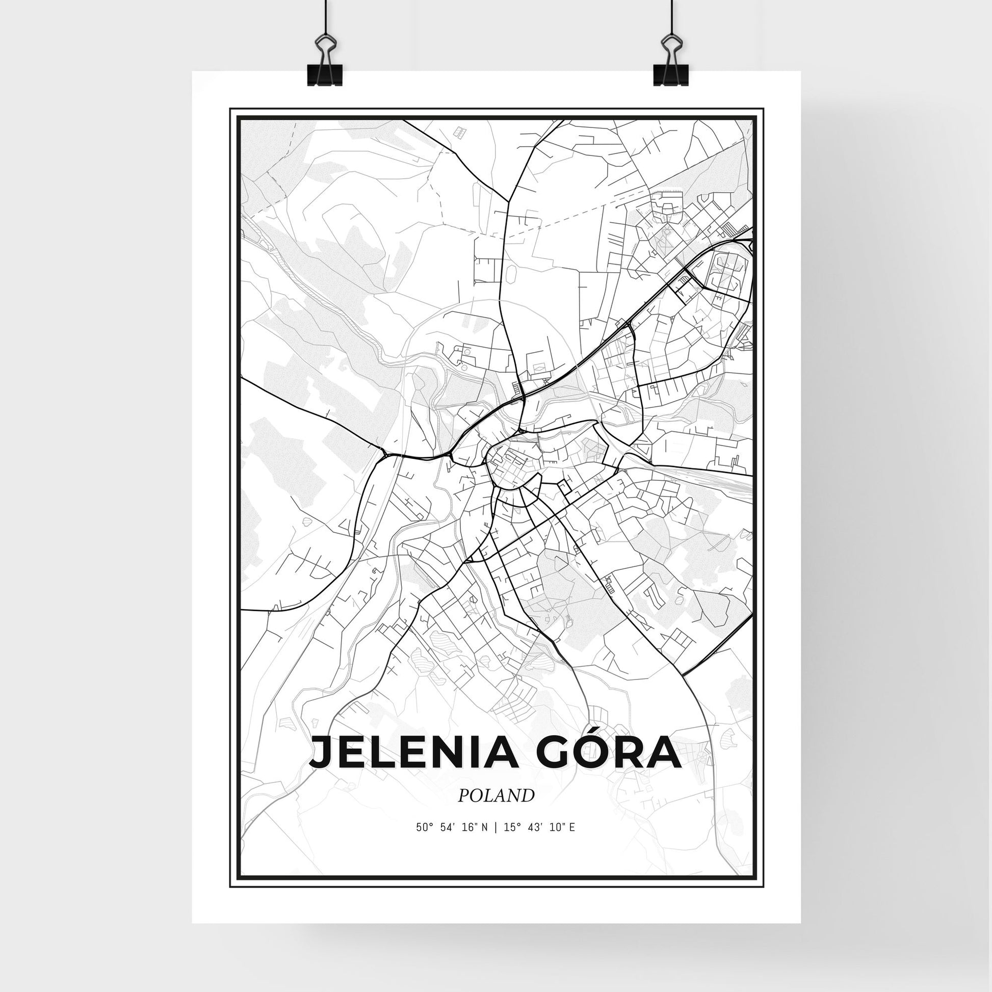 Jelenia Góra Poland - Premium City Map Poster