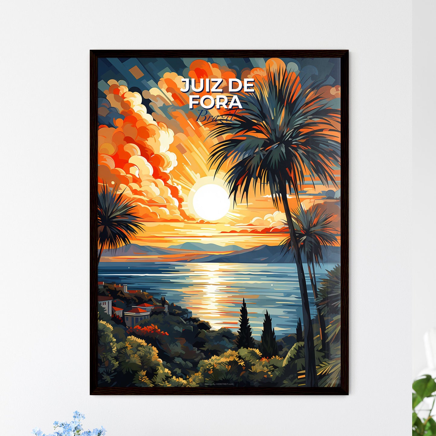 Juiz de Fora Brazil City Urban Art Painting Sunset Seascape Default Title