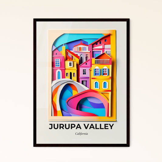 Vivid Jurupa Valley, California - a colorful city with a bridge and a boat