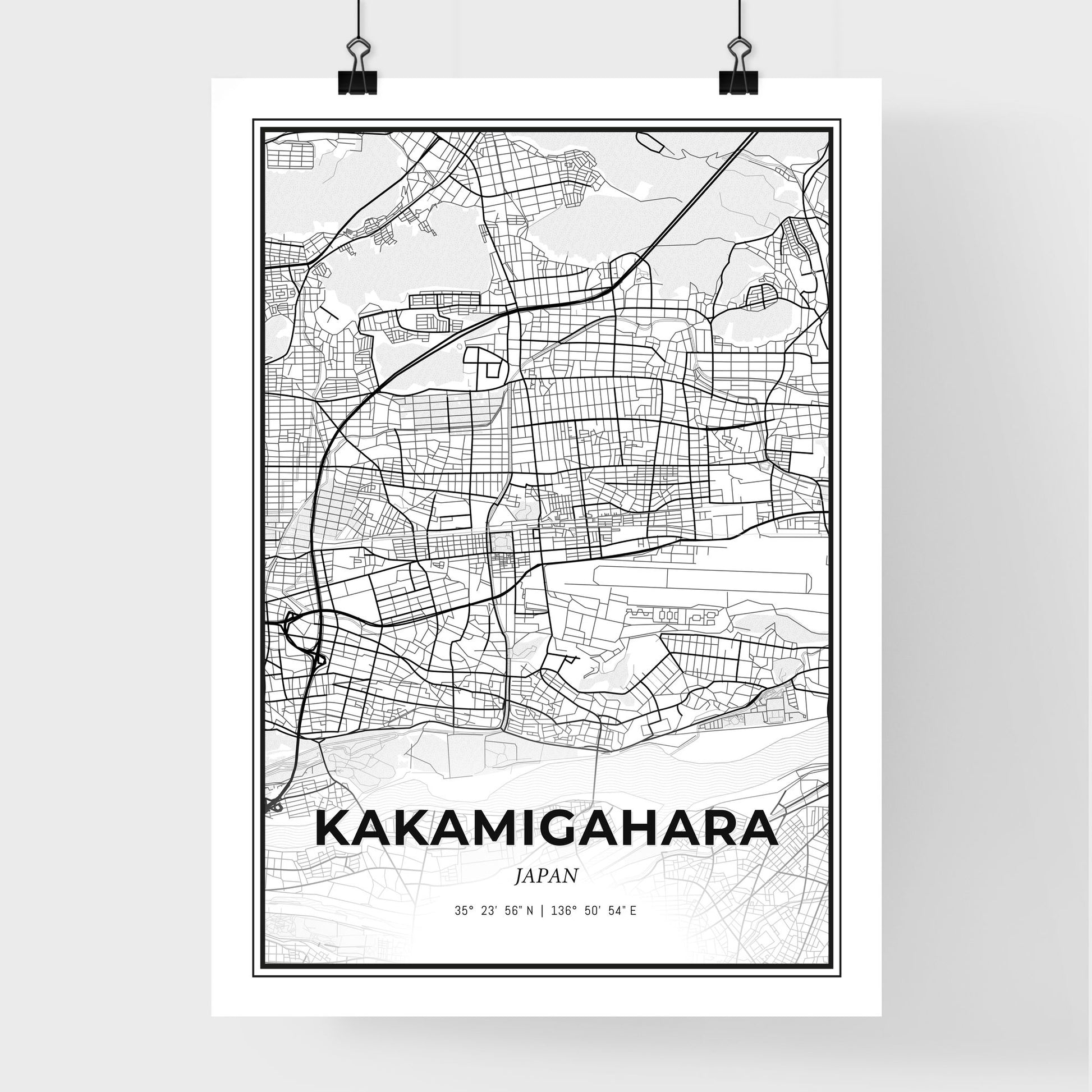 Kakamigahara Japan - Premium City Map Poster