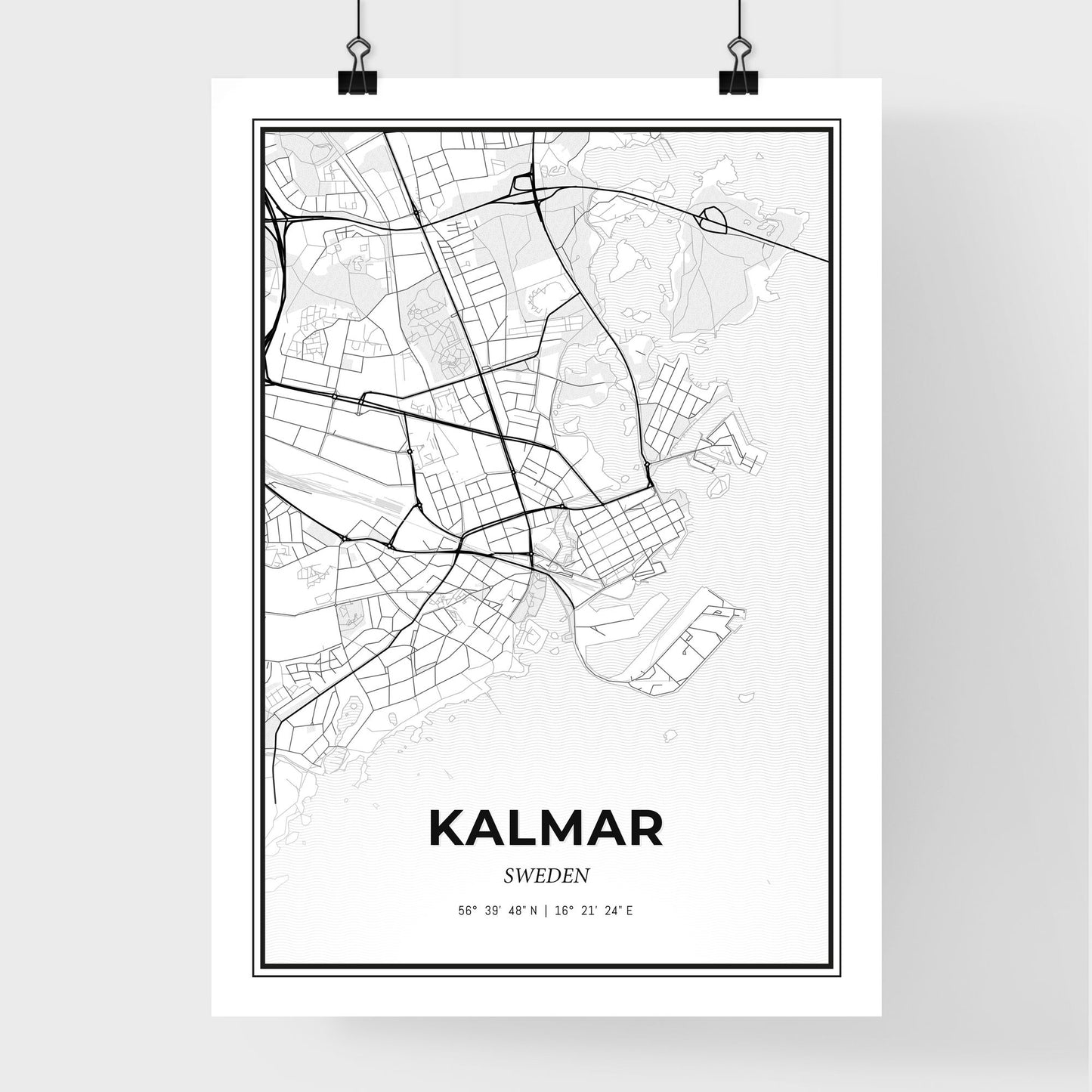 Kalmar Sweden - Premium City Map Poster