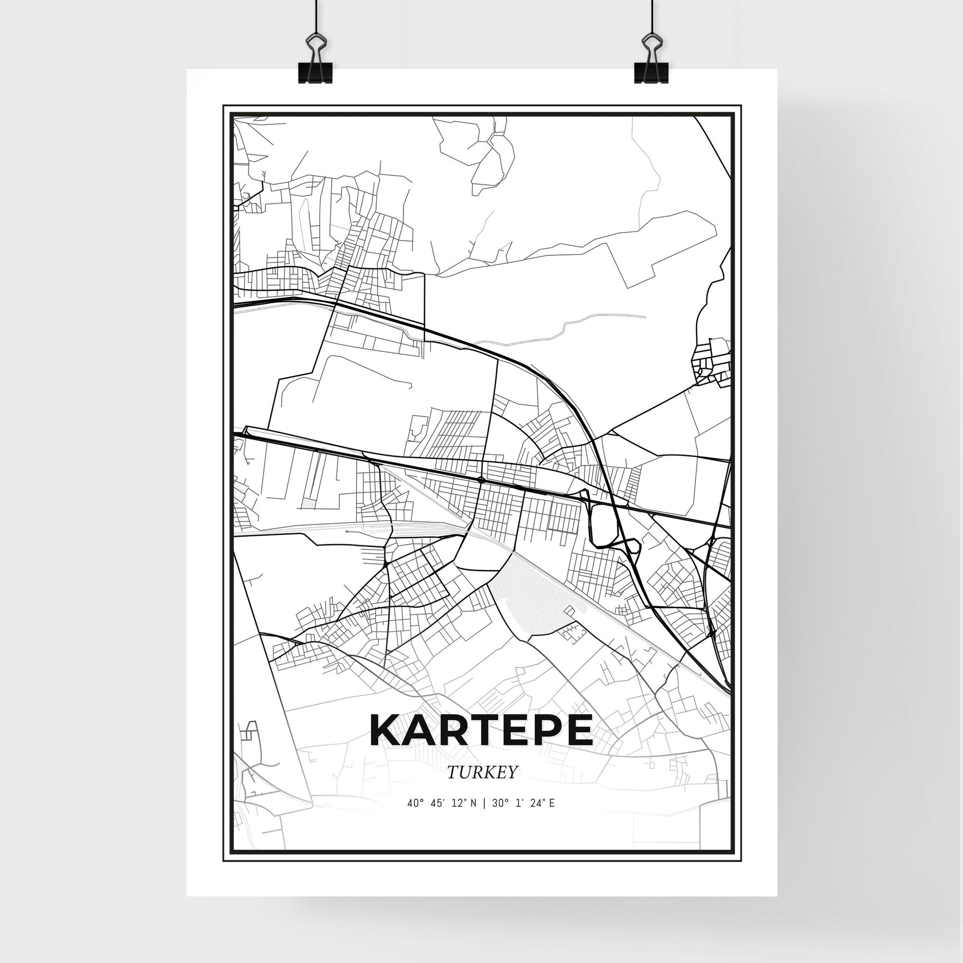 Kartepe Turkey - Premium City Map Poster