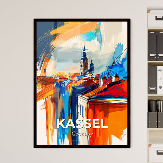 Vibrant Kassel, Germany - A Painting Of A City