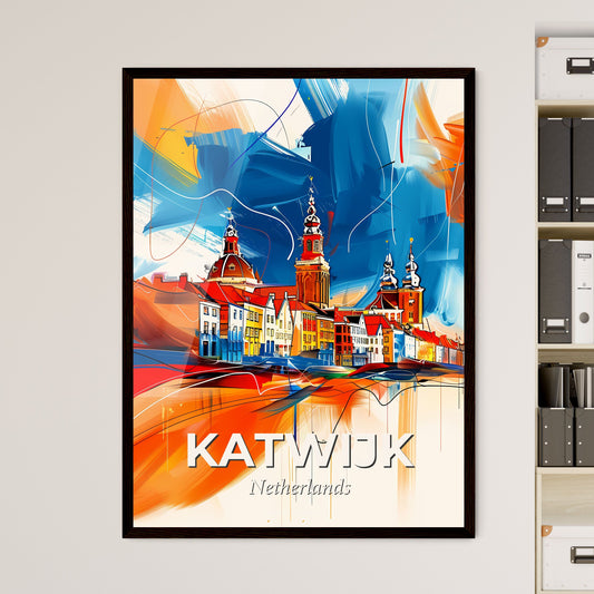 Vibrant Katwijk, Netherlands - A Painting Of A City