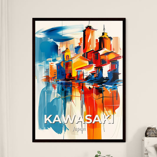 Vibrant Kawasaki, Japan - A Painting Of A City